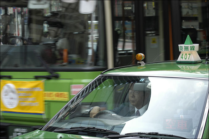 chauffeur de taxi à Tokyo